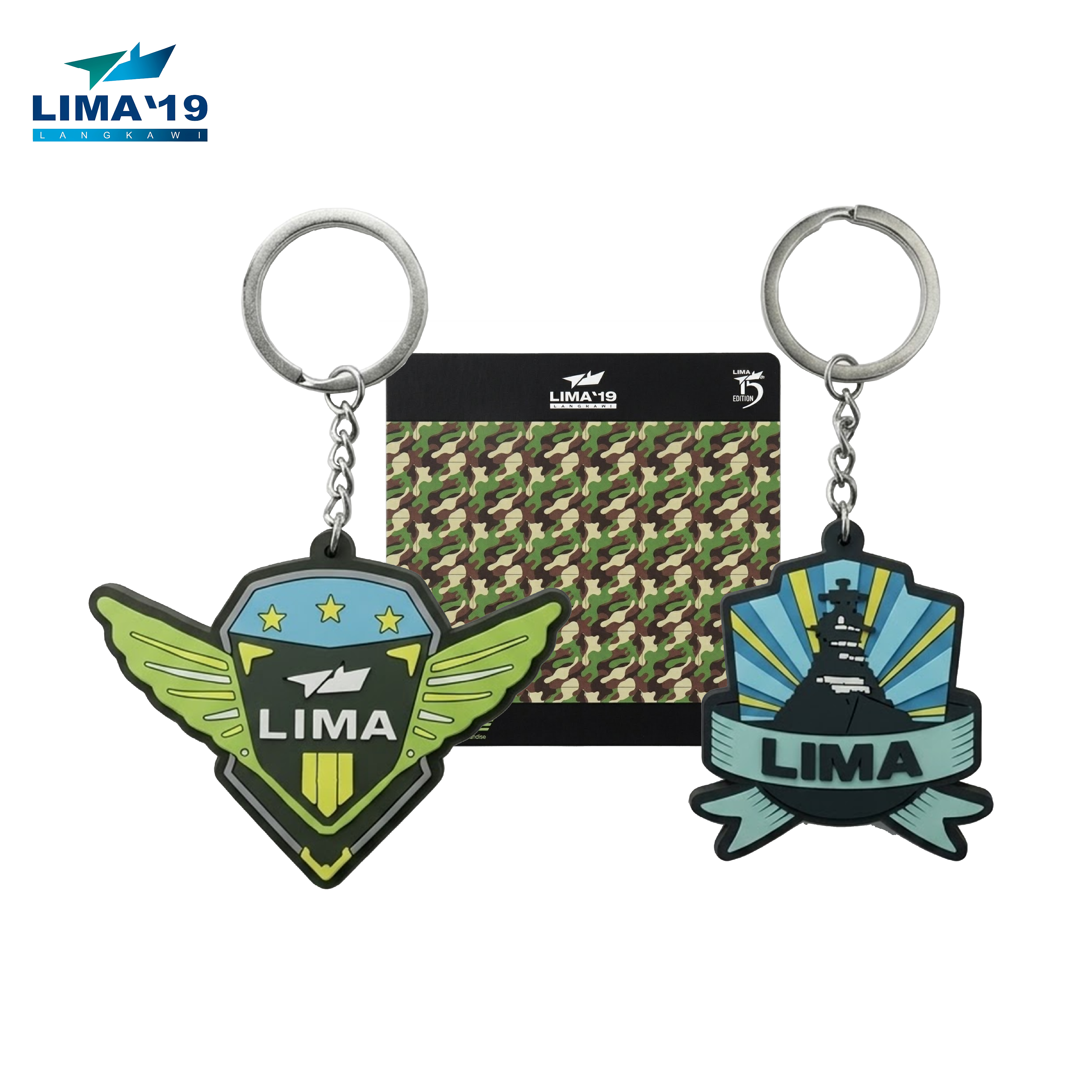 LIMA`19 Rubberized Keychain