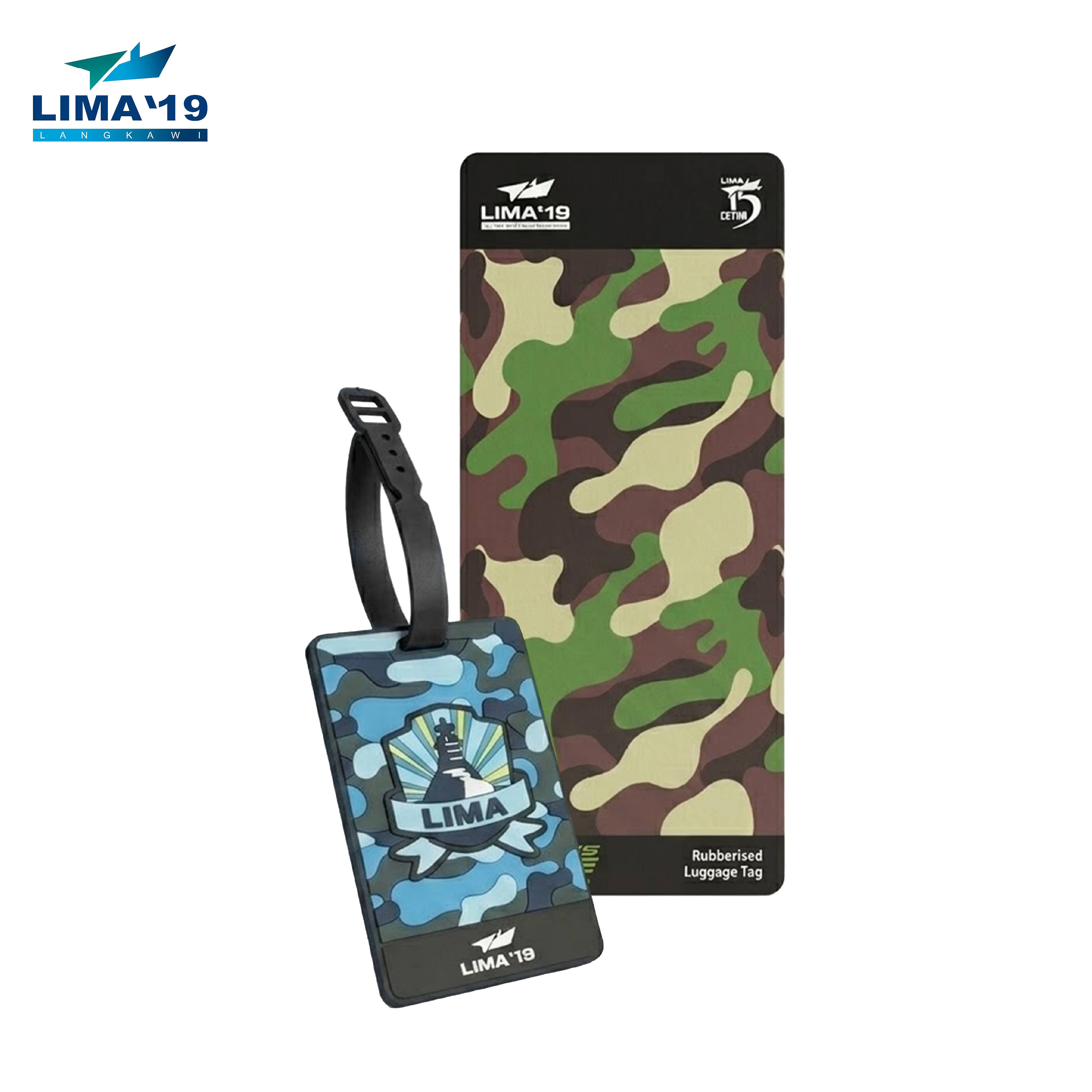 LIMA`19 Rubberized Luggage Tag