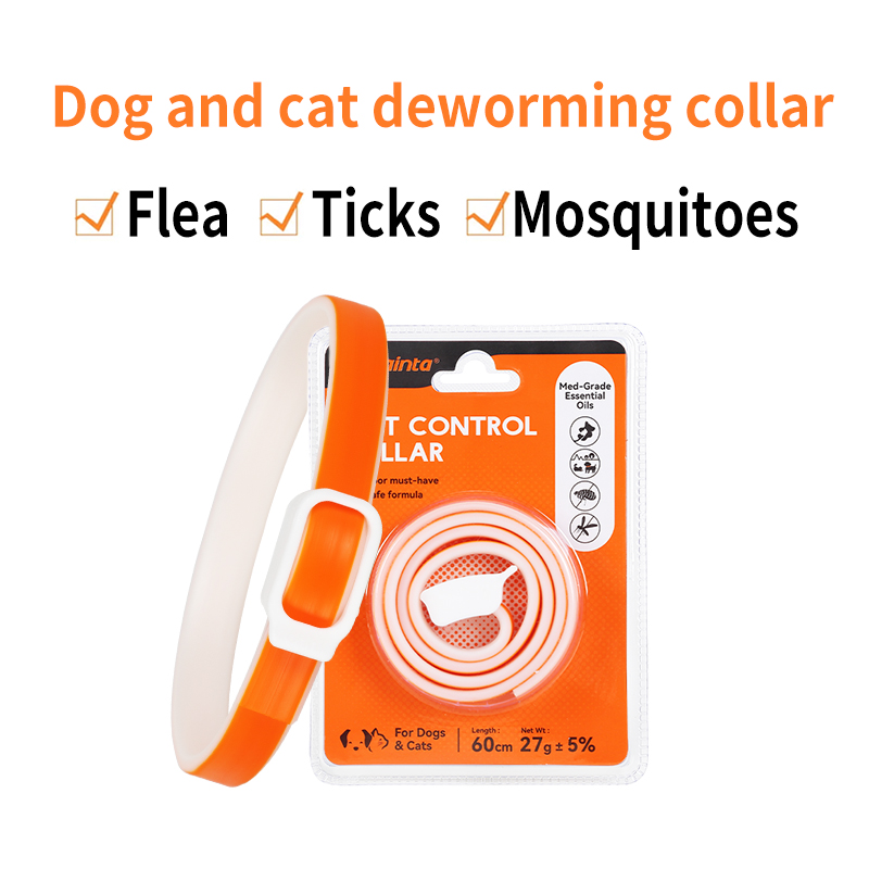 Pest Control Collar Adjustable Flea Tick Prevention Anti-mos