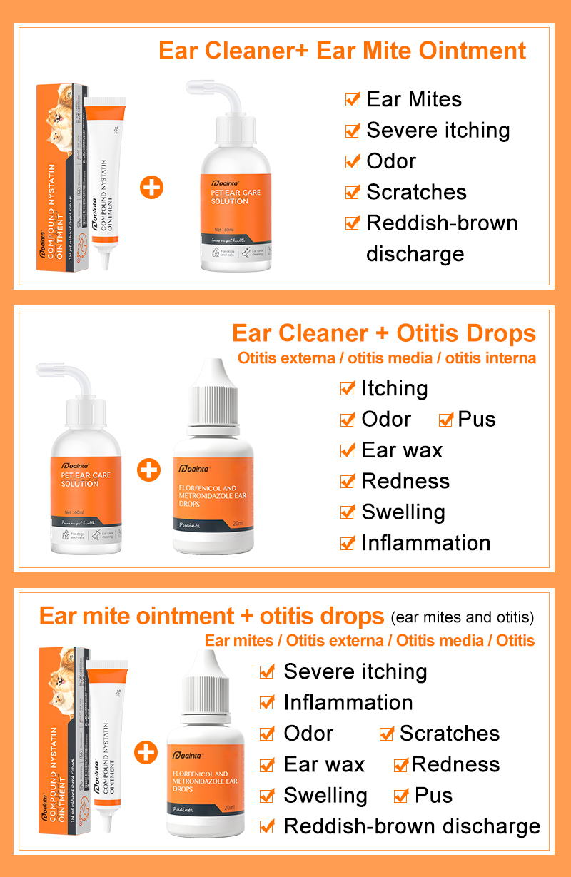 Puainta Ear Drops for Dogs Cats