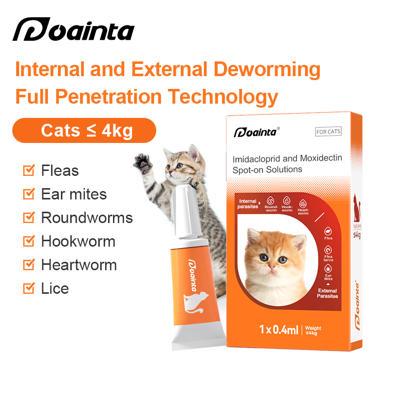 Puainta | All-in-One Dewormer Drop Anti Flea Lice and Worms for Dogs/ Cats