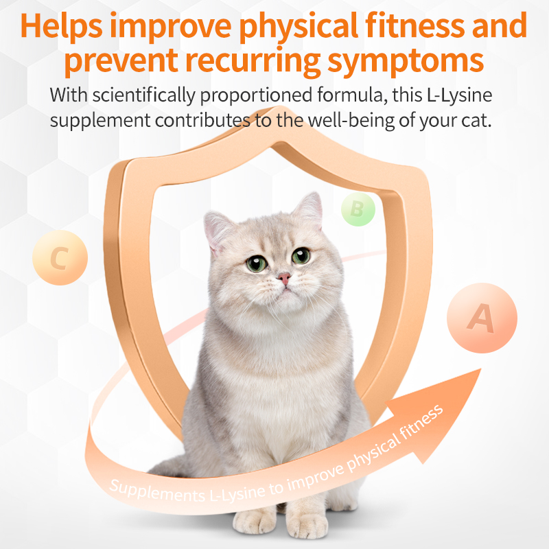 L-Lysine for Cats – Immune Support for Cold, Sneezing, Runny Nose & FVR