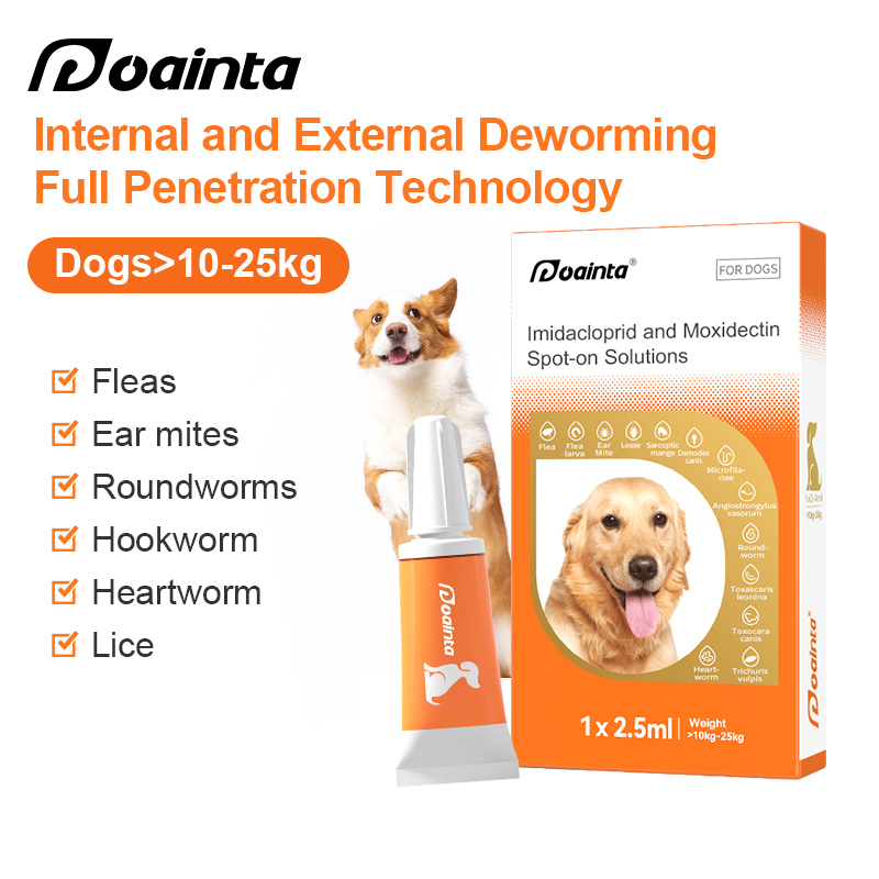 Puainta | All-in-One Dewormer Drop Anti Flea Lice and Worms for Dogs/ Cats
