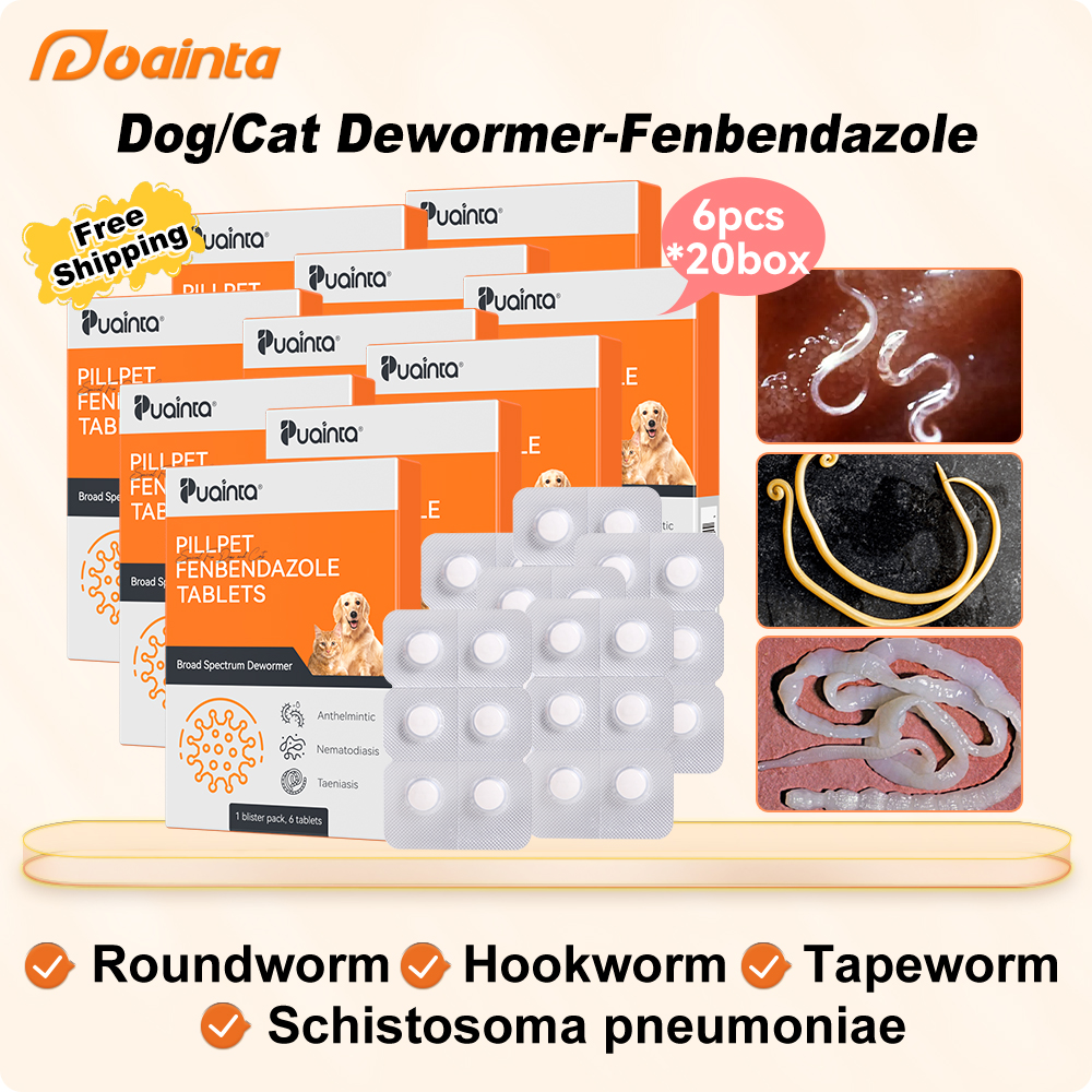 Internal Deworming - Fenbendazole, removes tapeworms, roundworms, etc.