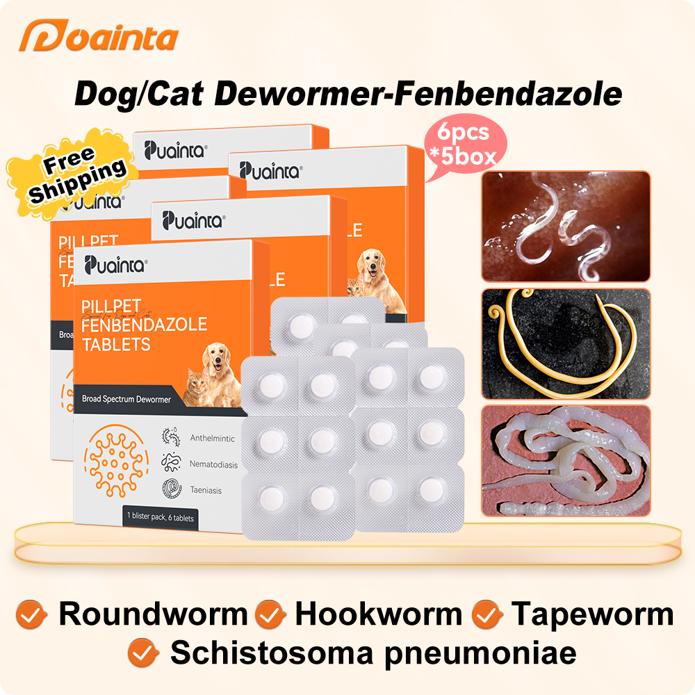 Internal Deworming - Fenbendazole, removes tapeworms, roundworms, etc.