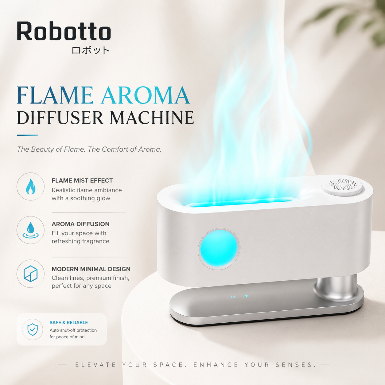 Robotto Flame Aroma Diffuser Machine