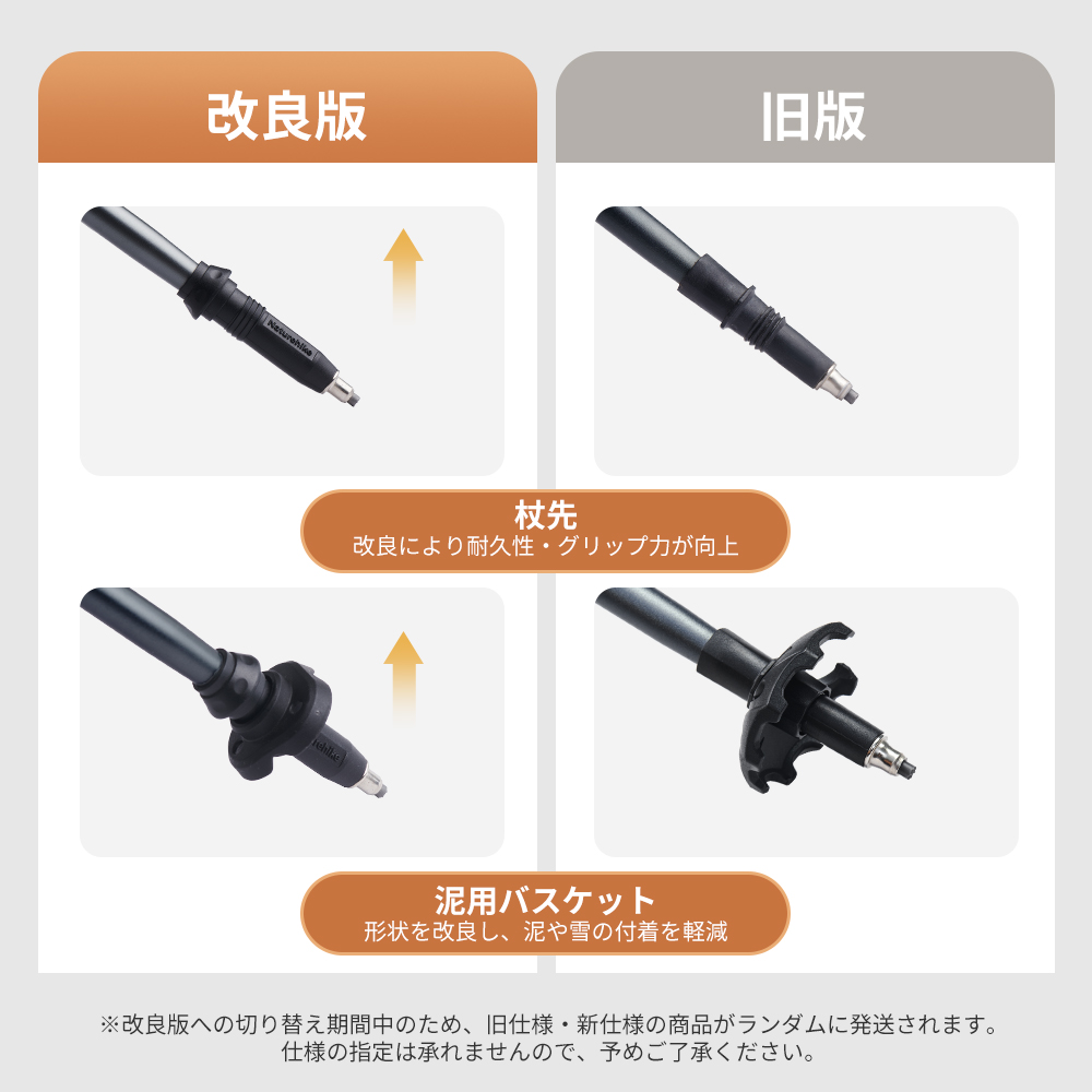 Naturehike 長風シリーズ トレッキングポール 折りたたみ式 2本セット 登山 ストック カーボン+アルミ 190g/本 ウォーキングポール 山登り