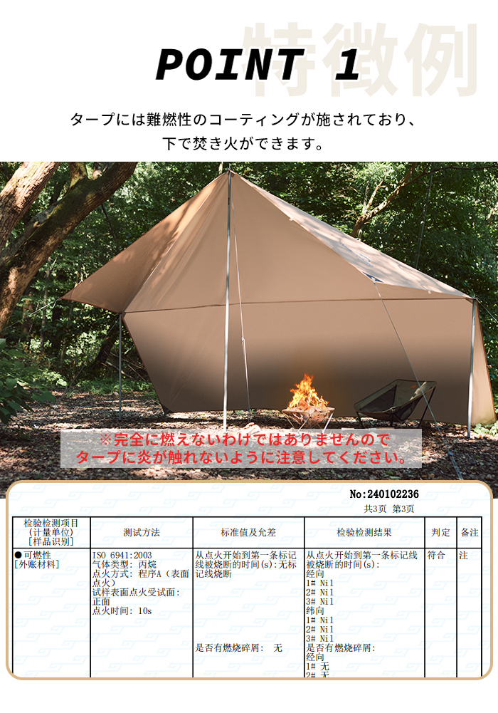 Naturehike タープ 難燃加工 長方形 UPF50+ 防水タープ 400 Naturehike タープ 難燃加工 長方形 UPF50+ 防水タープ 400