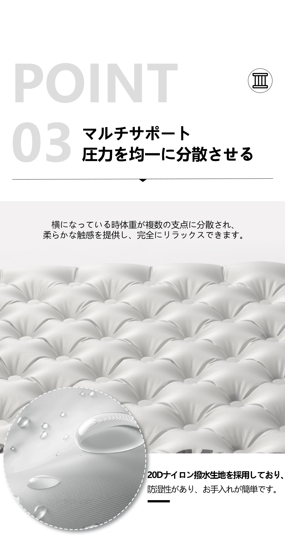 Naturehike R6.5 エアマット 高R値 超軽量 厚手10cm コンパクト Naturehike R6.5 エアマット 高R値 超軽量 厚手10cm コンパクト