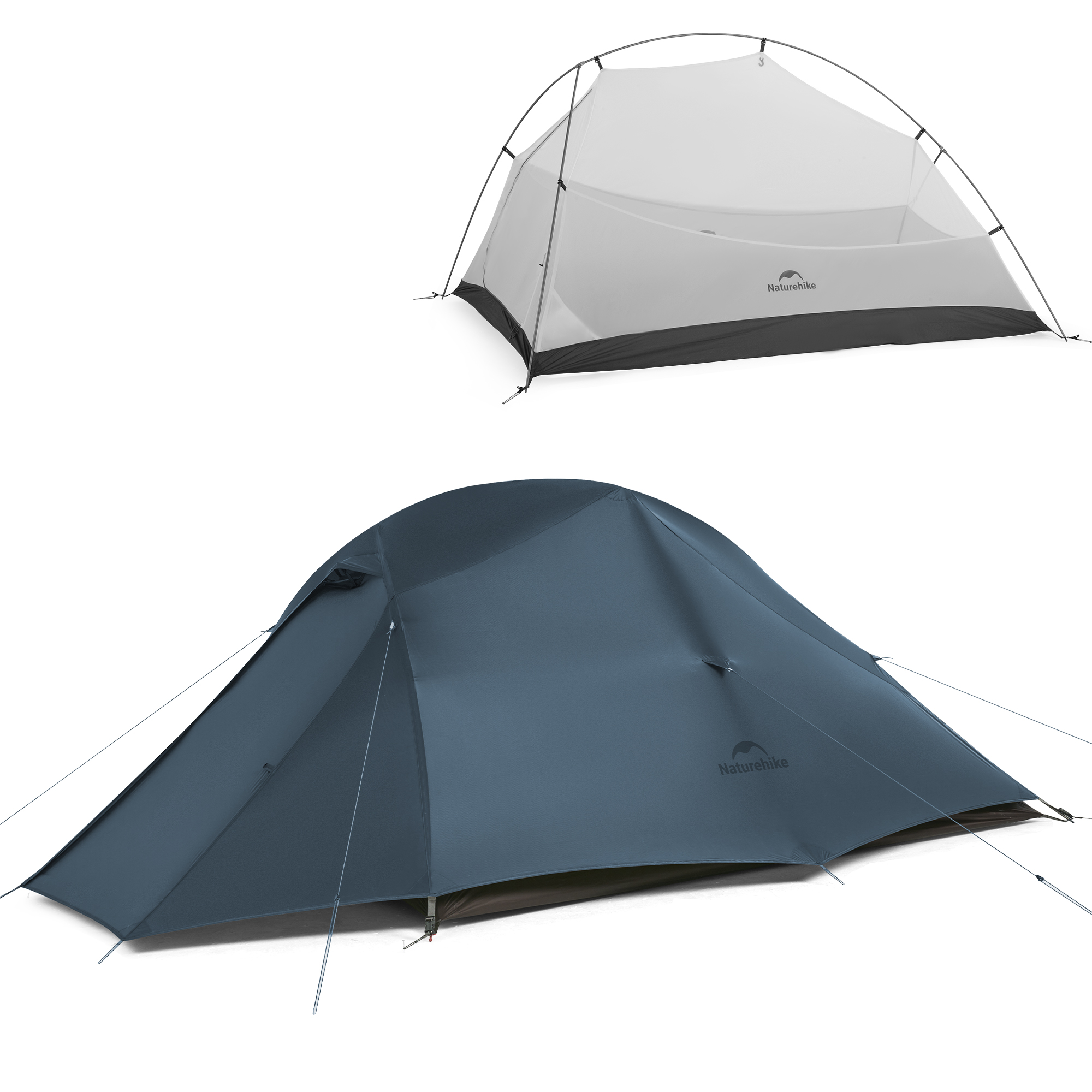 Naturehike Cloud up Pro＆UL テント超軽量 1/2/3人用 二重層 専用グランド