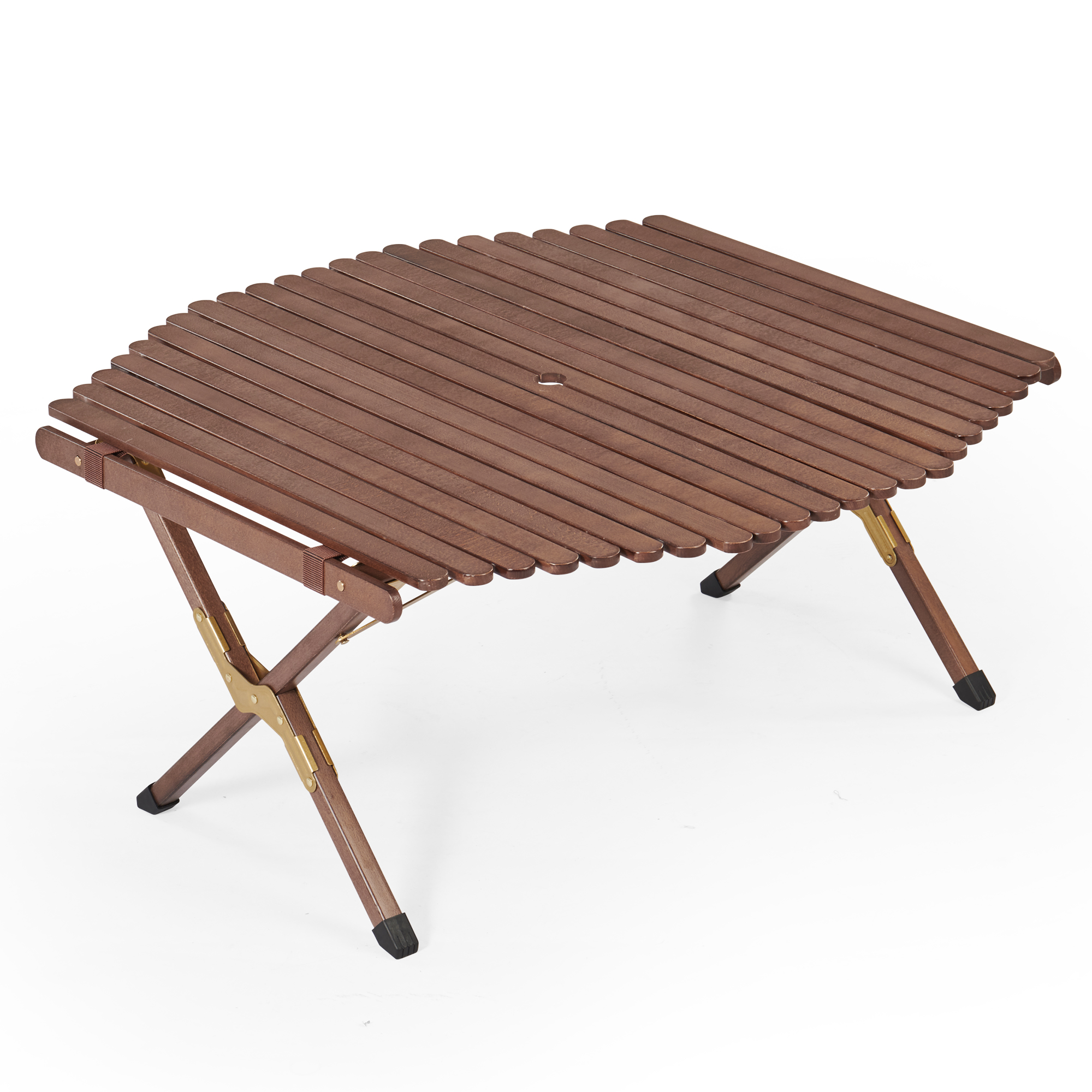 【数量限定】Naturehike ウッドテーブル ロールトップテーブル 2~4人用 60cm 90cm 長さ 折りたたみ ブナ材 軽量 コンパクト