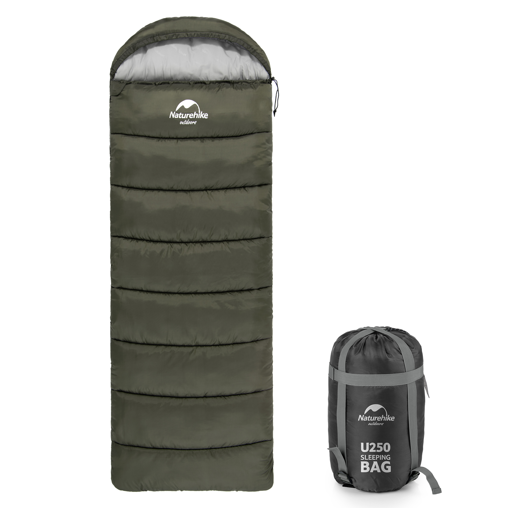 新作Naturehike Uシリーズ 寝袋 シュラフ 封筒型 220x75cm 1人用 暖かい 通気 撥水 コンパクト 最大限界温度-13/-17℃ オールシーズン