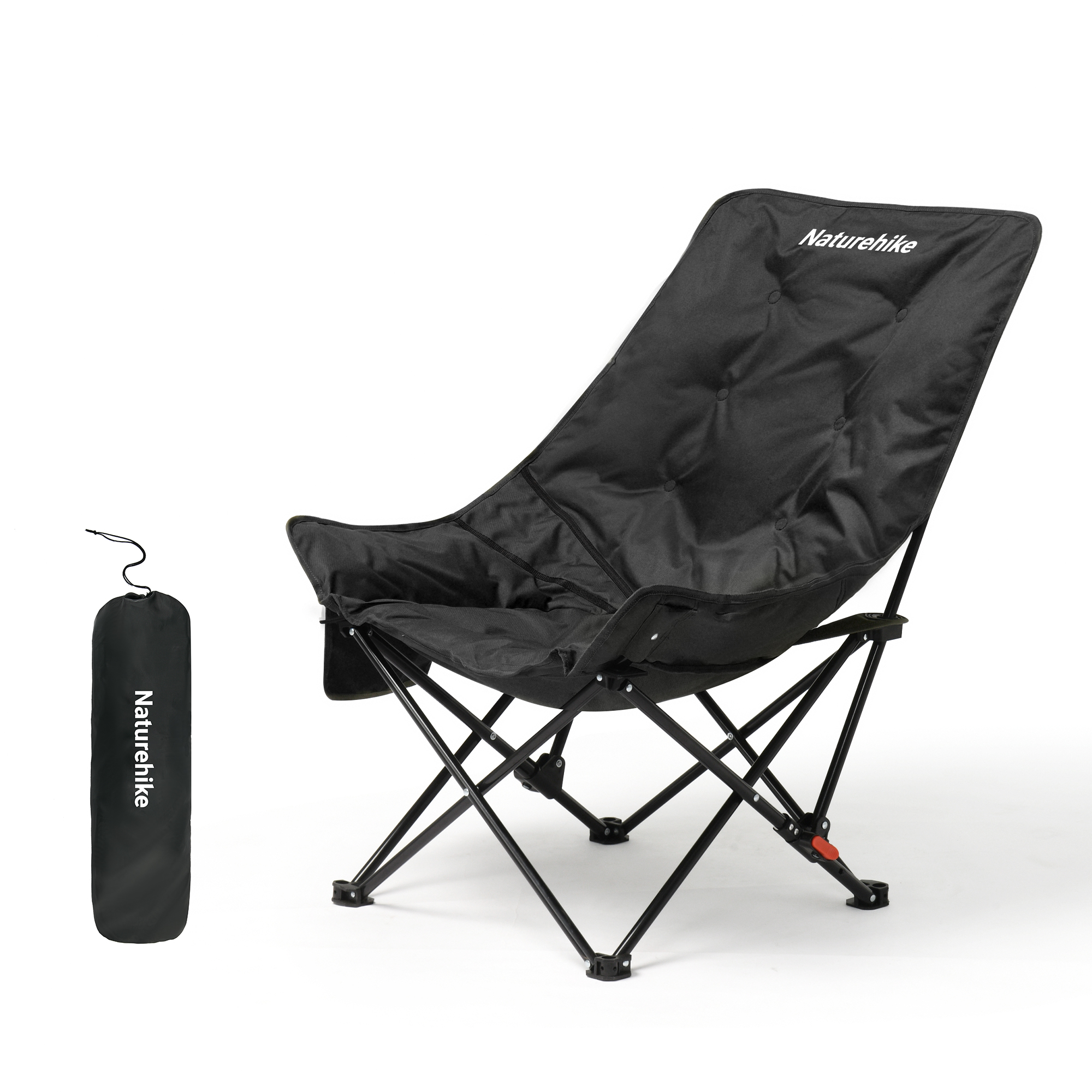 新作Naturehike SeaStar001 アウトドアチェア 収束式 1秒開閉 折りたたみ コンパクト キャンプ用ハイチェア 耐荷重120kg 持ち運び便利 軽量 アウトドアリクライニングチェア