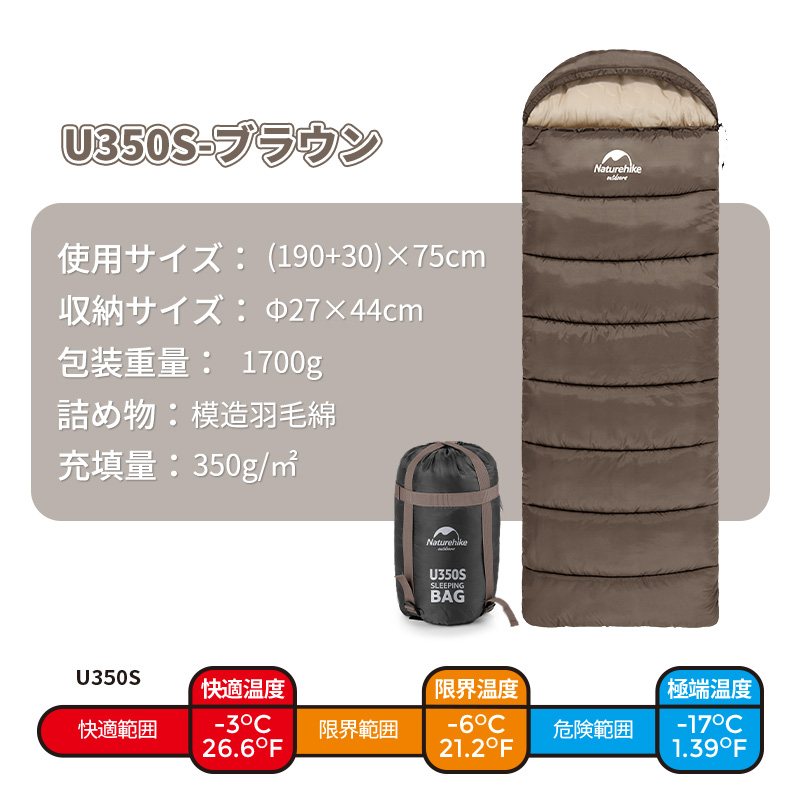新品未開封2個セット　Naturehike　シュラフ　LD350　ファミリー 新品未開封2個セット Naturehike シュラフ LD350 ファミリー