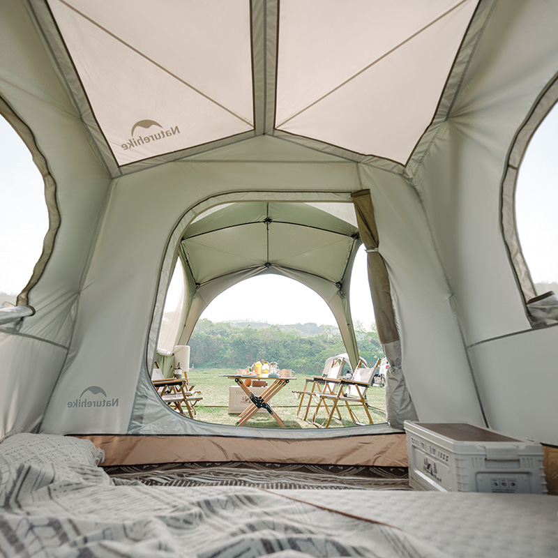 新作予約販売Naturehike Cloud World ワンタッチ タープテント Ti BLACK 2.2m 自由な接続 設営簡単 大型 通気性 ワンタッチテント 日よけ