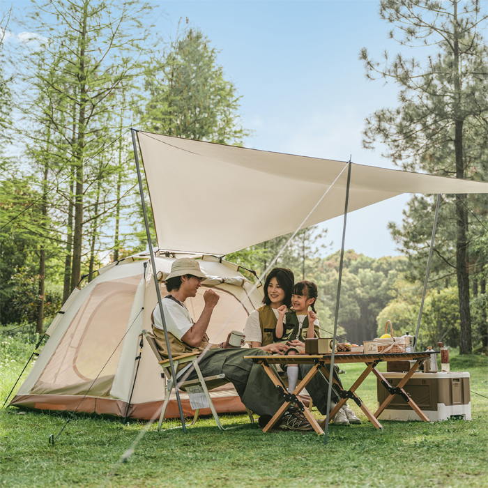 Naturehike ワンタッチテント 3人用 防水 ロッジ型テント タープ シルバーコーティング 小屋 UPF50+ UVカット 耐水圧1000mm
