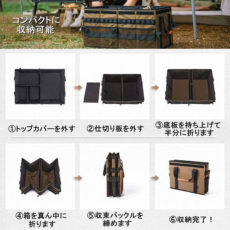 ネイチャーハイク 大容量ポケットデザイン折り畳み式トートバッグ-Naturehike