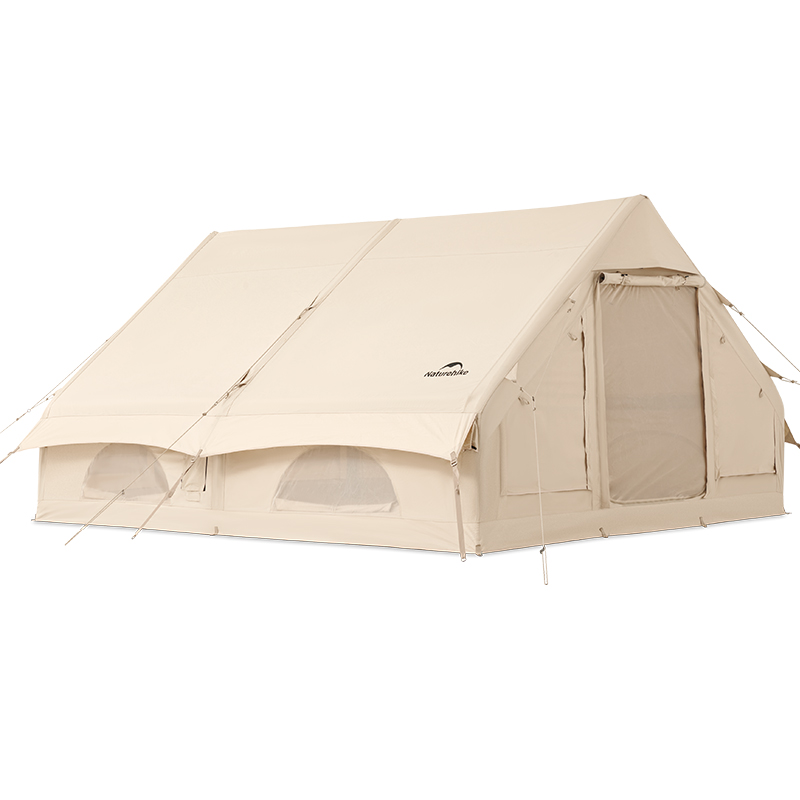 Naturehike Air12.0 エアーテント アップグレード版 綿布テント ロッジテント TC 通気 2~6人用 ２重層 空気入れ付き インフレータブルテント 自立式