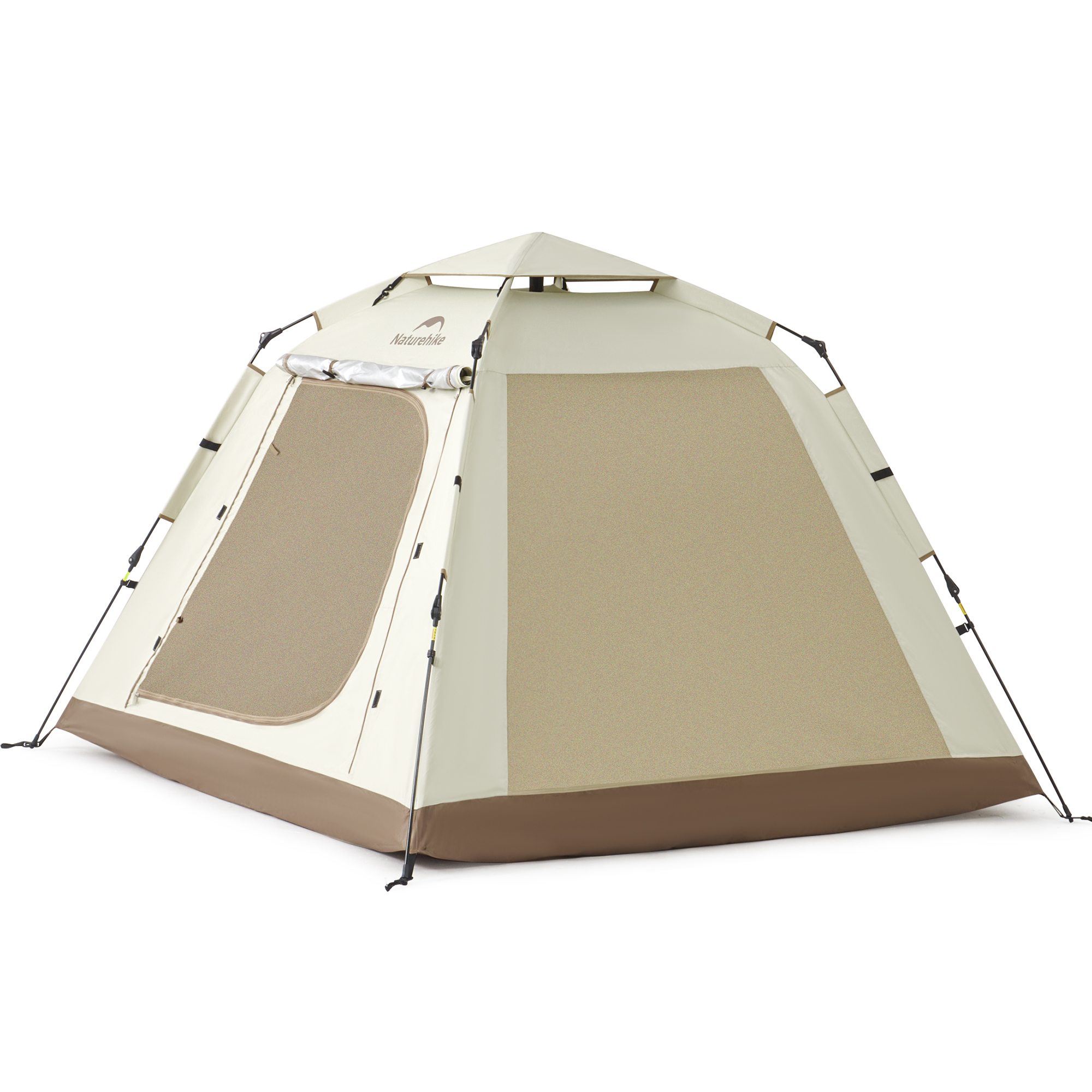 Naturehike Ango ワンタッチテント 3人用 防水 ロッジ型テント タープ シルバーコーティング 小屋 UPF50+ UVカット 耐水圧1000mm