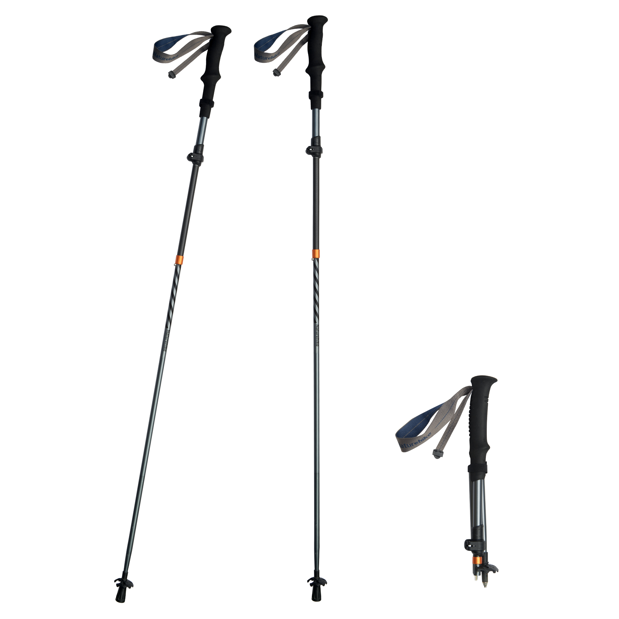 Naturehike 長風シリーズ トレッキングポール 折りたたみ式 2本 Naturehike 長風シリーズ トレッキングポール 折りたたみ式 2本