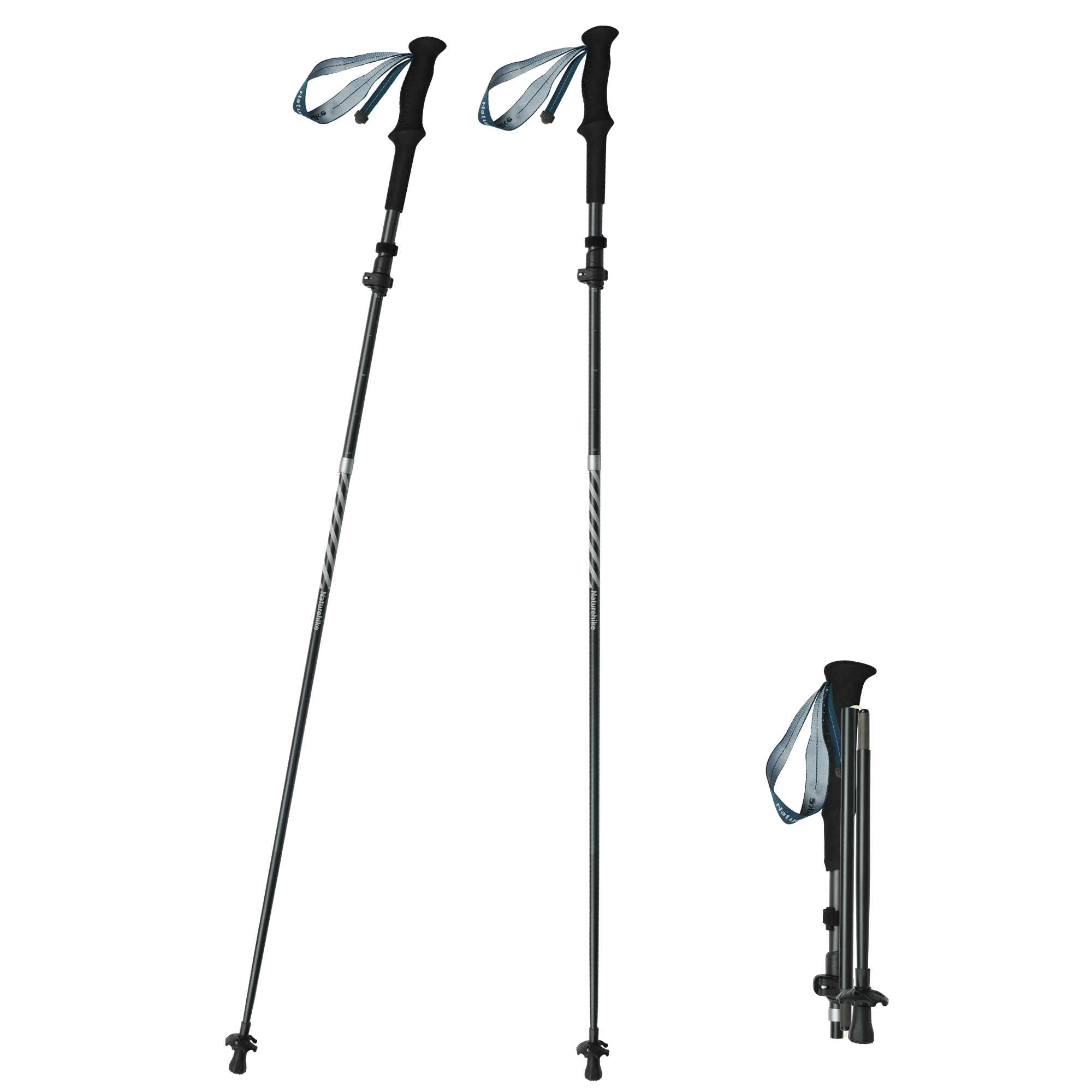 Naturehike 長風シリーズ トレッキングポール 折りたたみ式 2本 Naturehike 長風シリーズ トレッキングポール 折りたたみ式 2本