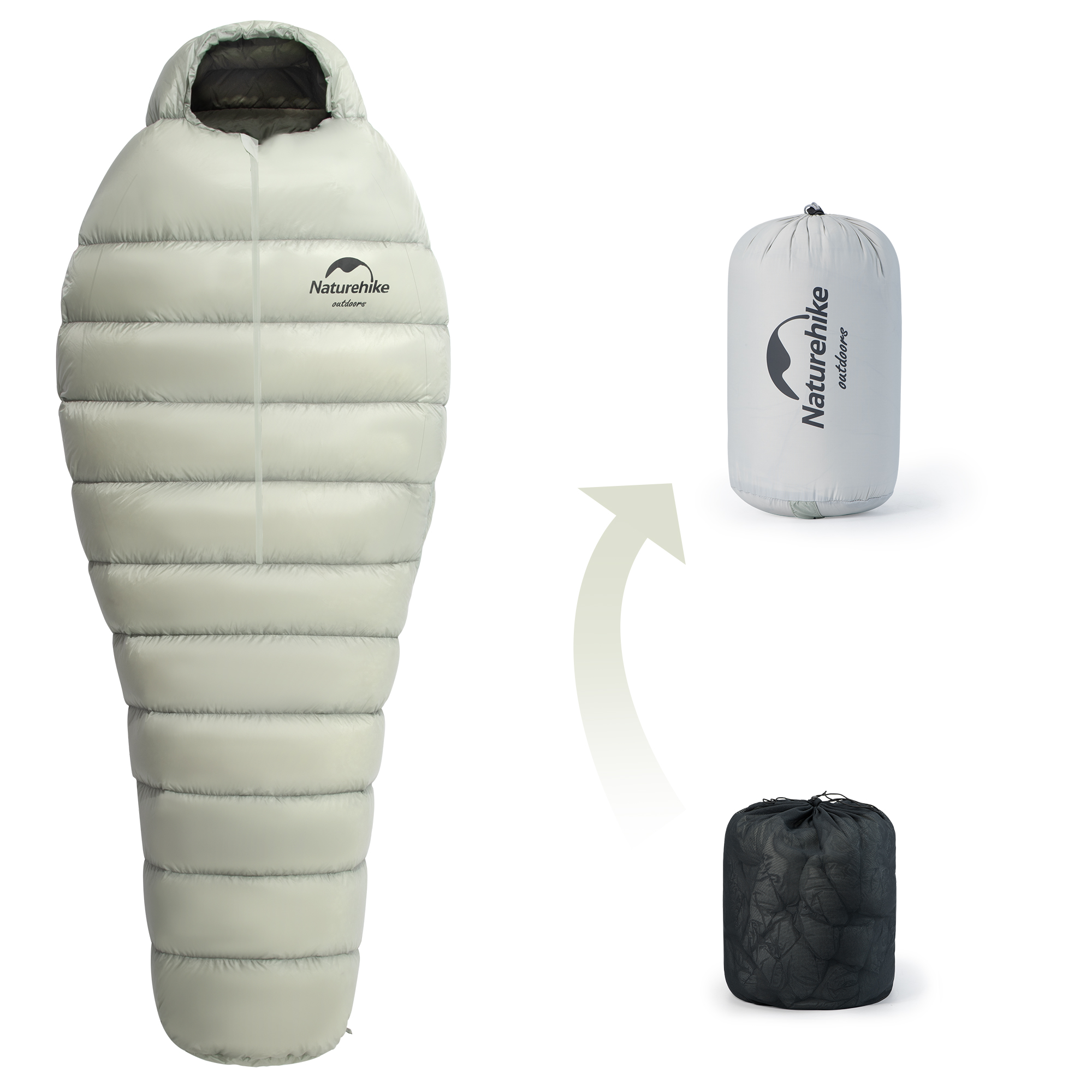 Naturehike ダウン寝袋 シュラフ 860FP 寝袋 スリーピングバッグ