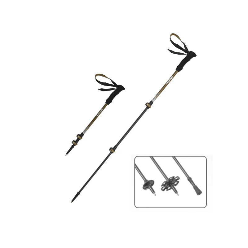 Naturehike トレッキングポール ULTRA LIGHTカーボン製 超軽量 2本セット 3段調整可能 伸縮 男女兼用