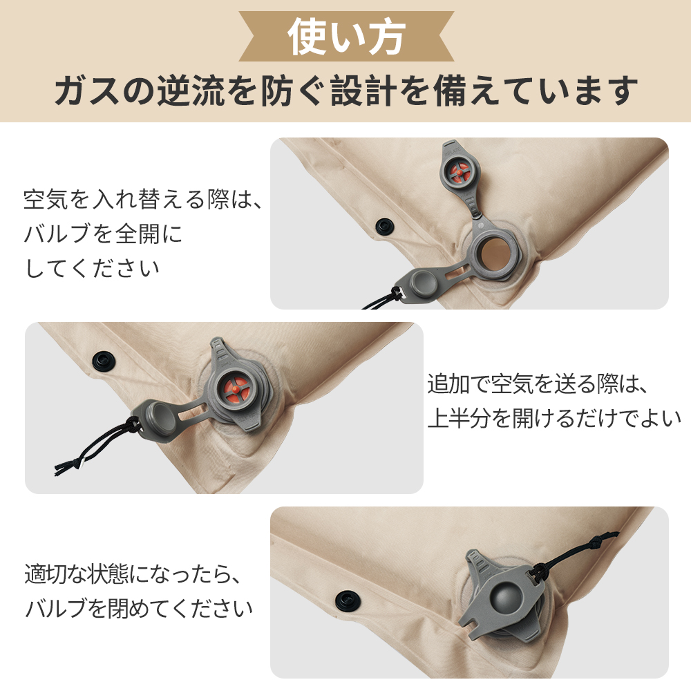 新作Naturehike Dシリーズ エアーマット インフレーター 自動膨張 コンパクト 革新内部構造 厚手6cm キャンプ用 キャンプマット 無限連結可能 耐水加工 超軽量