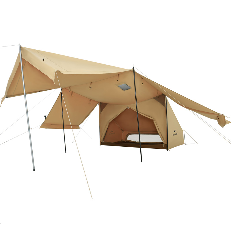 【公式】 Naturehike パップテント 防水 UPF50+ 5.5m 18.6平方メートル 4本ポール付き タープテント 耐水圧3000mm 5-8人用 グランピング UVカット プロジェクタースクリーン付 シェルター 遮光