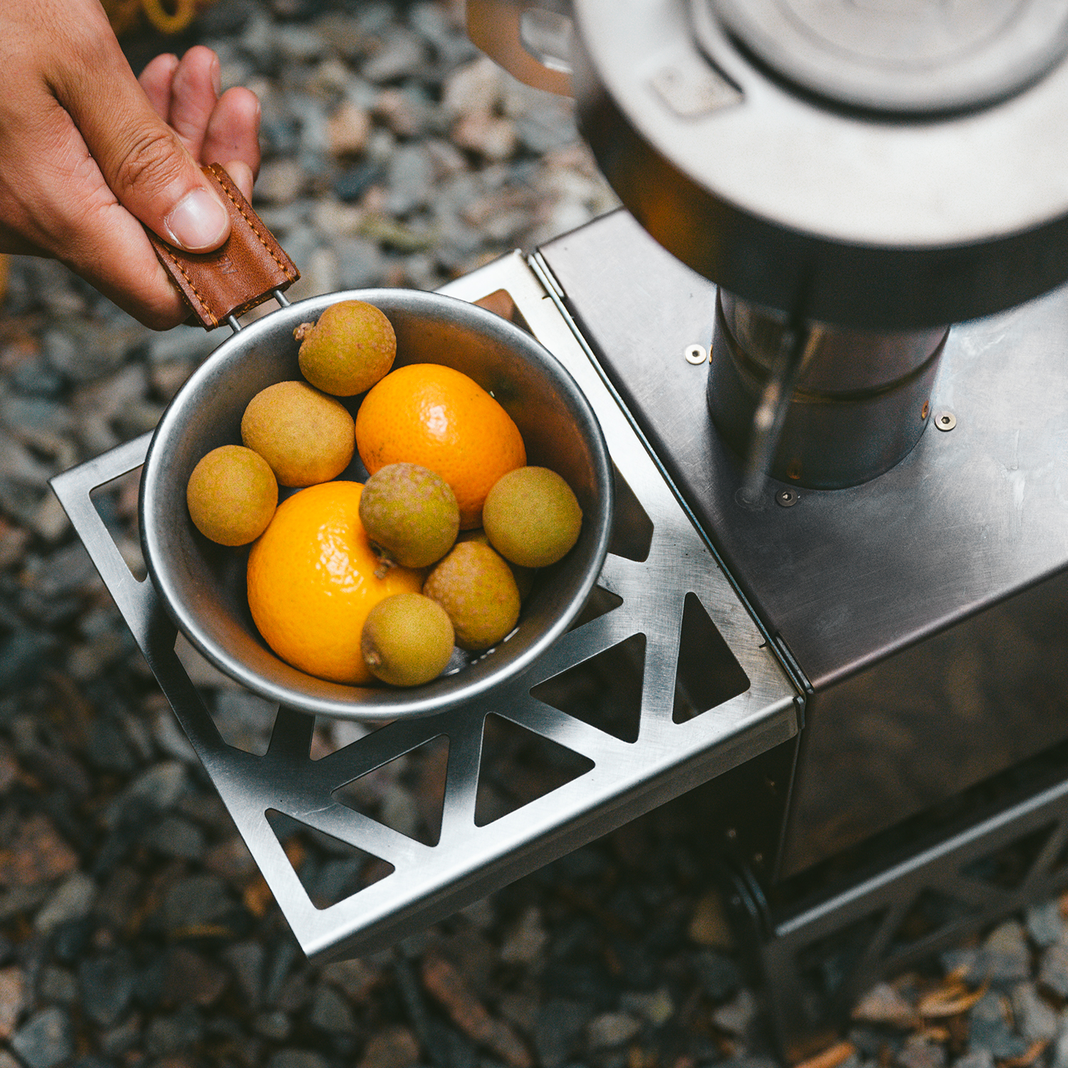 Naturehike 430ステンレス 卓上 薪ストーブ 小型 薪暖炉 焚き火台