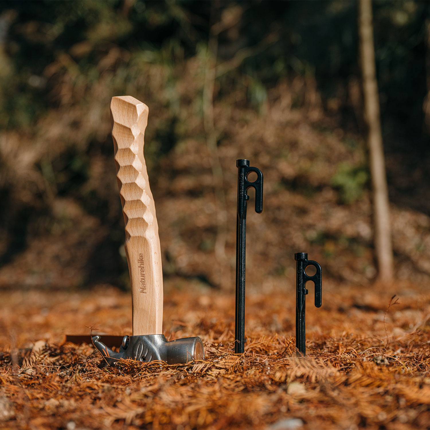 Naturehike アウトドアハンマー キャンプ用ハンマー ペグハンマー 軽い 安全ベルト付 テントアクセサリー
