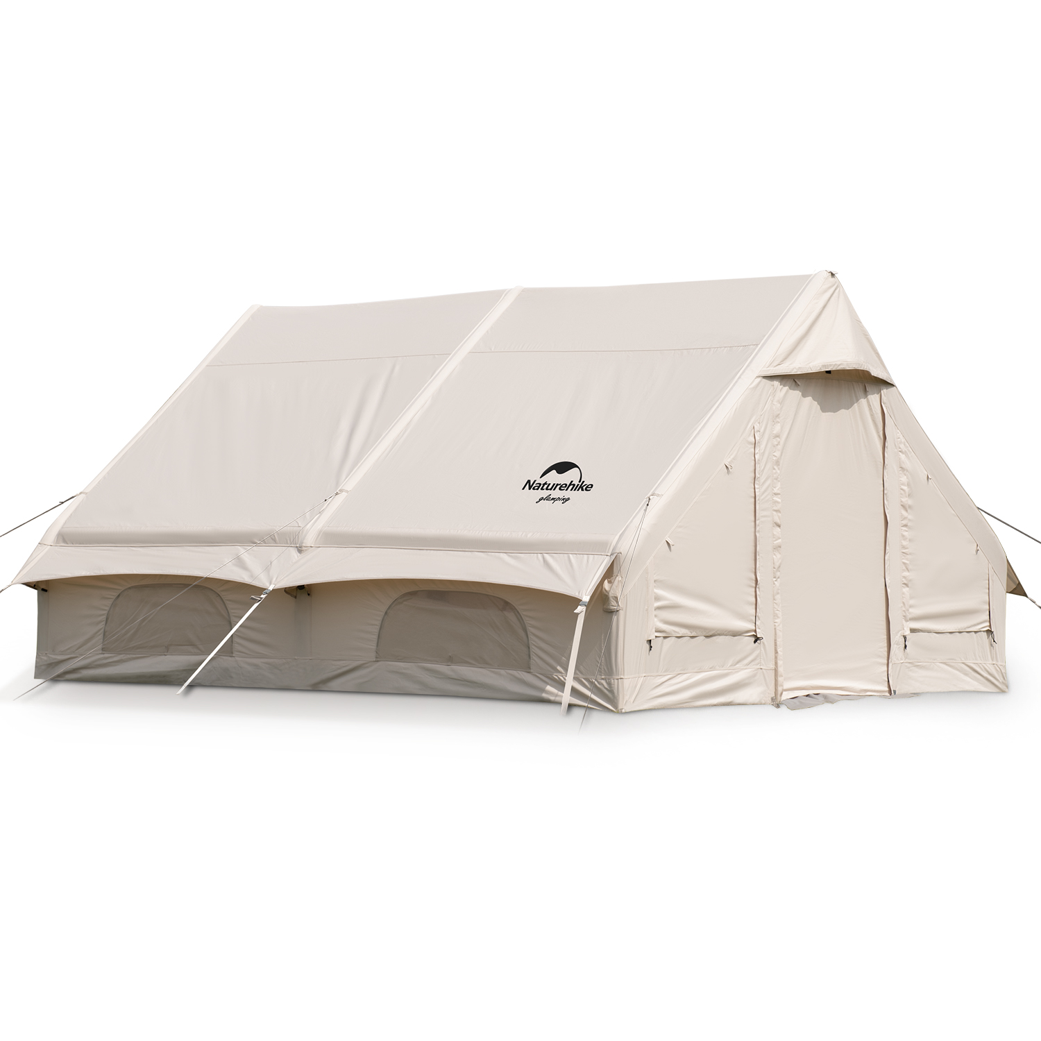 Naturehike Air12.0 エアーテント 綿布テント インフレータブルテント ロッジテント TC 通気 2~6人用 ２重層 空気入れ付き 自立式