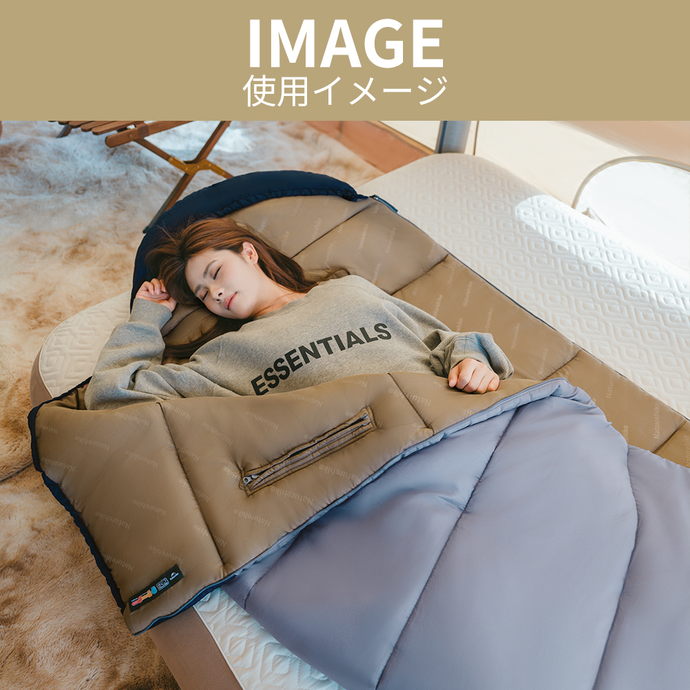 Naturehike PL02 寝袋 シュラフ 封筒型寝袋 洗える 手伸ばしできる