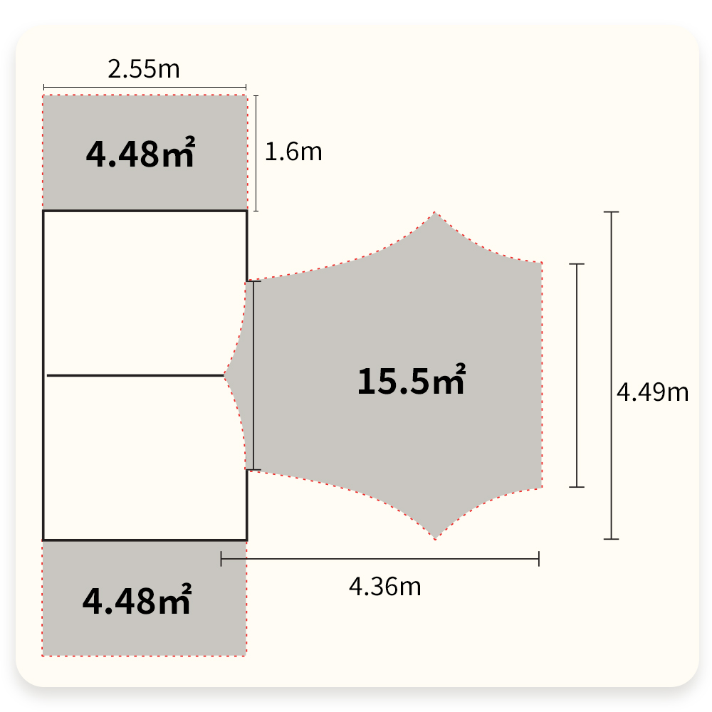 【新作商品】Naturehike Dune10.9 Pro ドームテント 2～3人用 UPF50+ ツールーム 煙突穴付き 自立式 二重層 設営簡単 高さ200cm 2ルーム