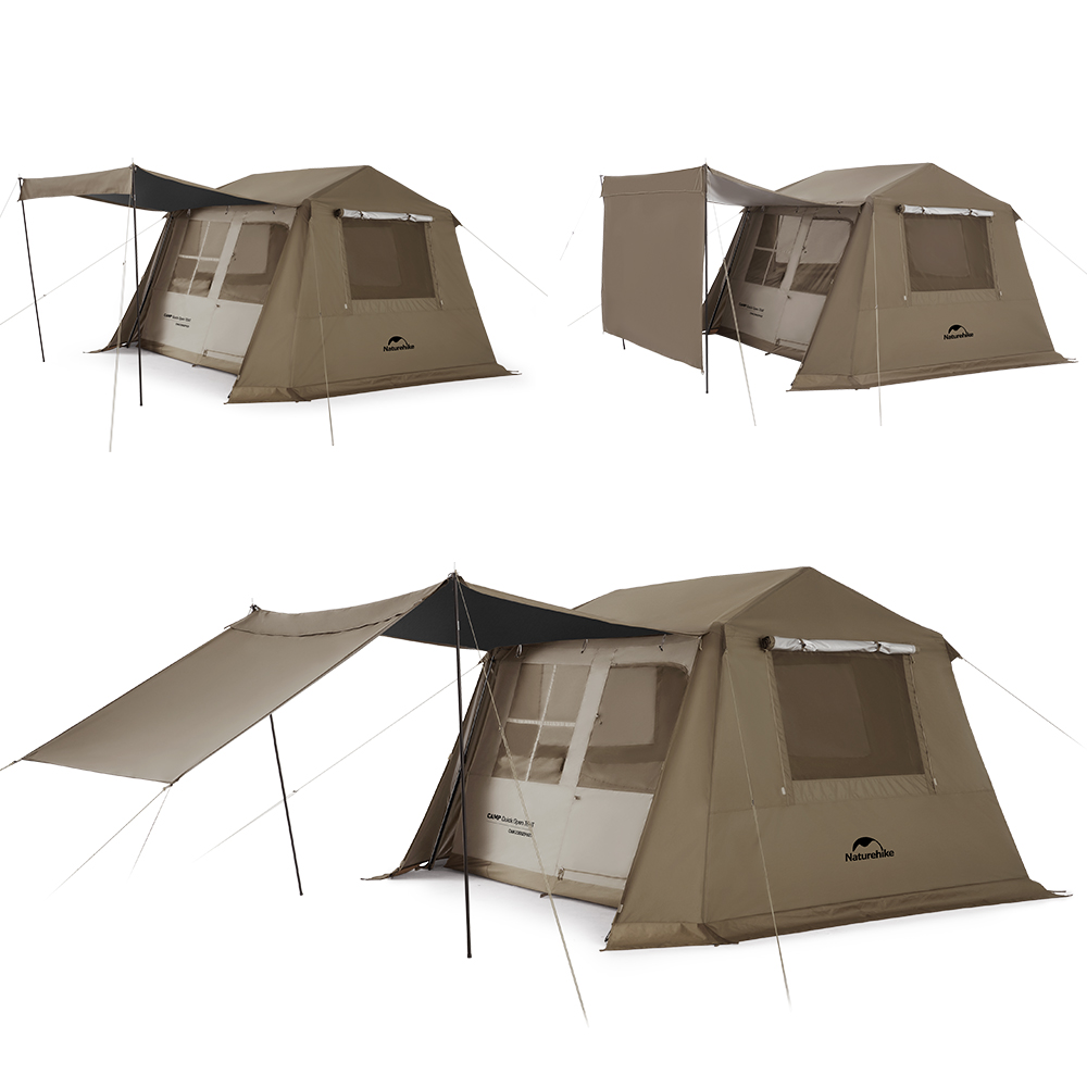 Naturehike Village6.0 ワンタッチ テント 2~6人用 UPF12500+ 第二世代 拡張キャノピー キャンプ uvカット
