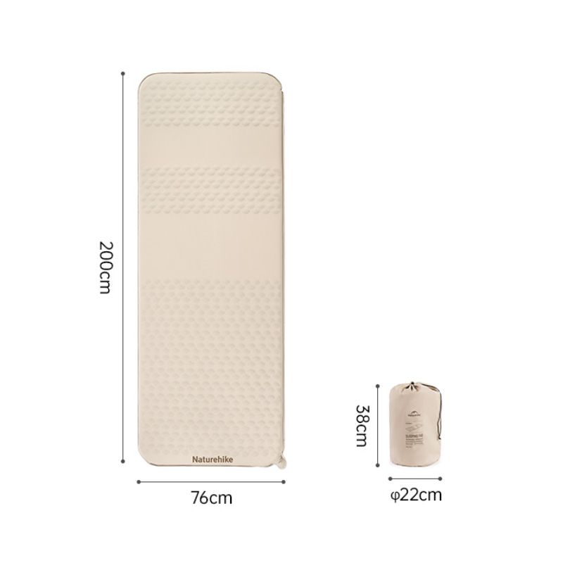Naturehike C6.5 インフレータブル式マット 5.4高R値 自動膨張 厚手6.5cm 1人用 2人用 エアーマット