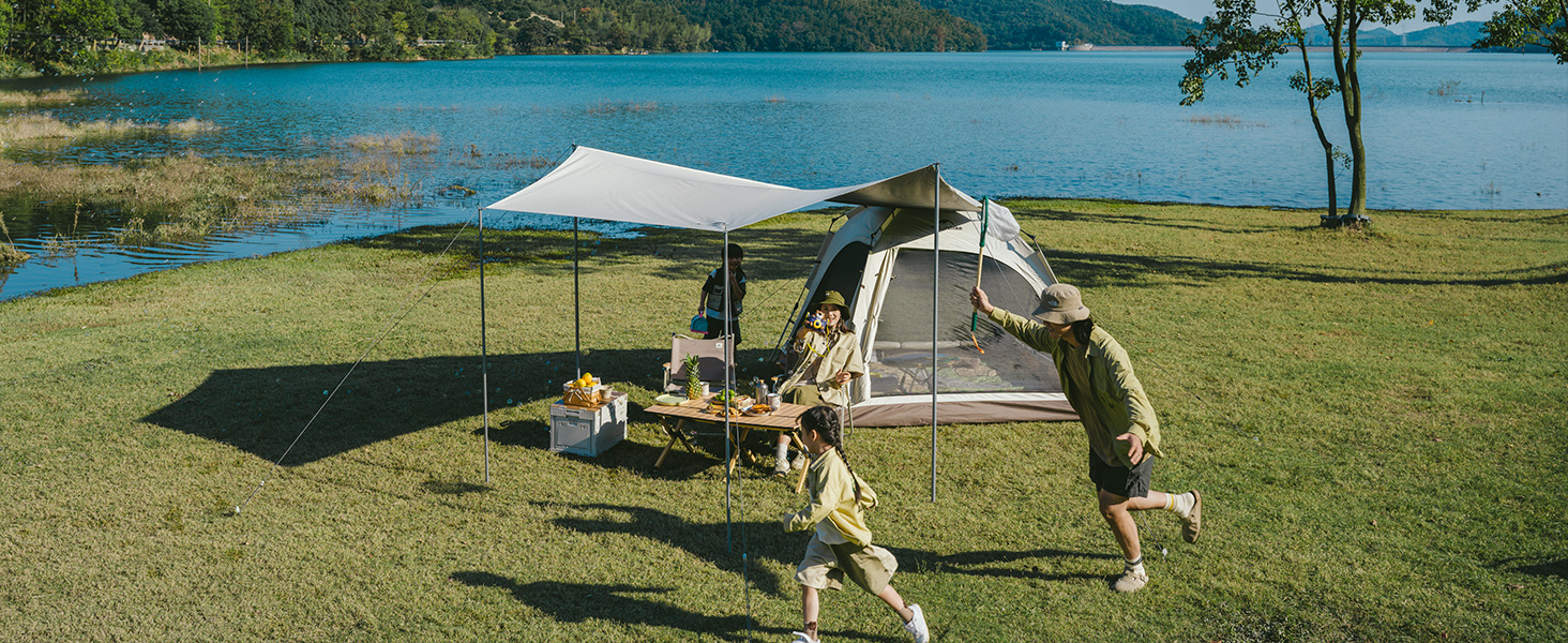 ネイチャーハイク ワンタッチテント 2～3人用 &lrm;UPF50+ パークテント キャンプ 設営簡単 uvカット 自立式 初心者向け キャンピング アウトドア ファミリー お花見 おしゃれ ピックニック