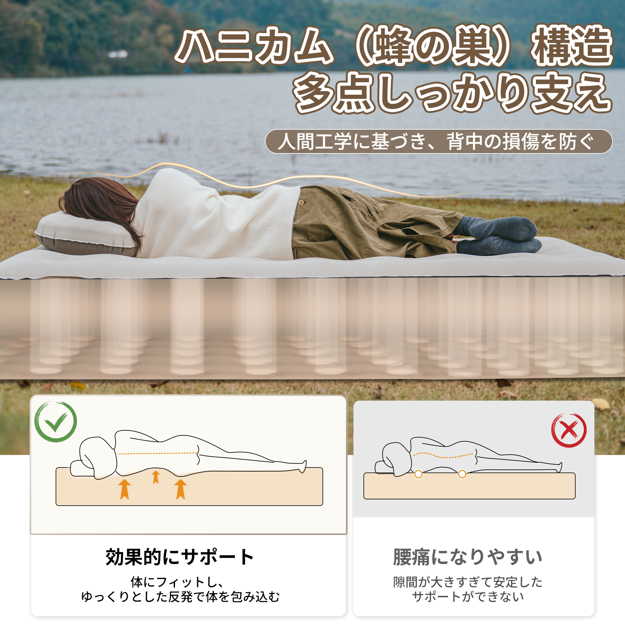 naturehike village5.0 エアーマット2人用 セット naturehike village5.0 エアーマット2人用 セット naturehike