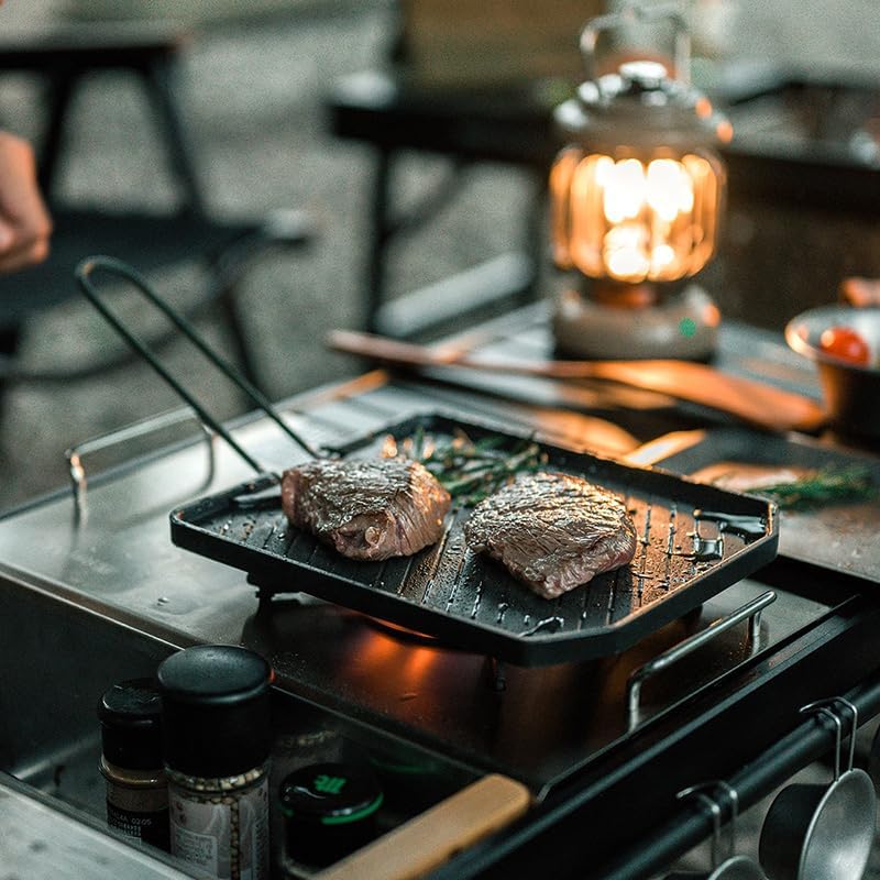 Naturehike フライパン アルミ 軽量 折りたたみ お手入れが簡単 アウトドア ハイキング バーベキュー BBQ ステーキ 焼肉