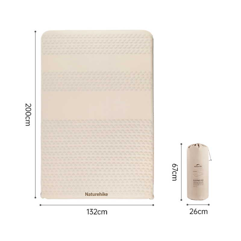 Naturehike C6.5 インフレータブル式マット 5.4高R値 自動膨張 厚手6.5cm 1人用 2人用 エアーマット