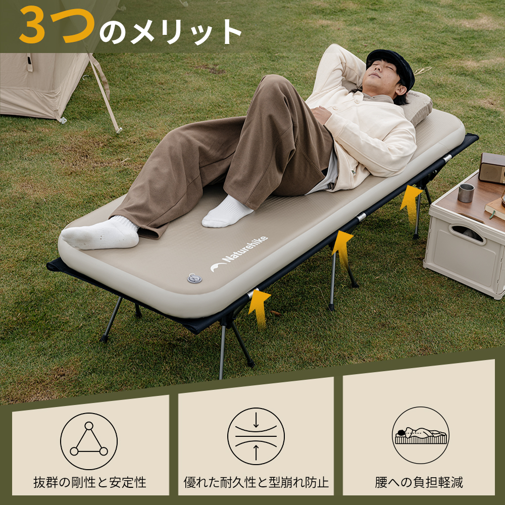 Naturehike エアーマット　2個 Naturehike Sunbeauty エアーベッド エアーマット キャンプ 2人用 来客