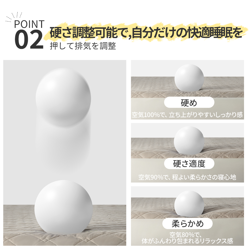 Naturehike YM エアーベッド 内蔵電動ポンプ 20cm/30cm エアーマット 1/2人用 サポート感 