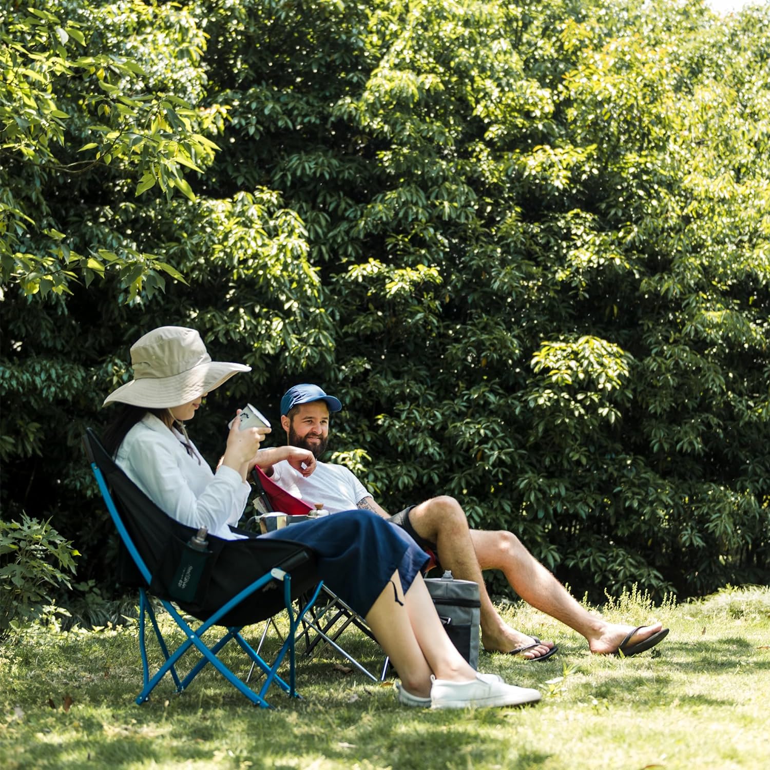 Naturehike YL04 アウトドアチェア 折りたたみ 二色 収束式 1秒開閉 組み立て不要 軽量 ワイド 広い座面