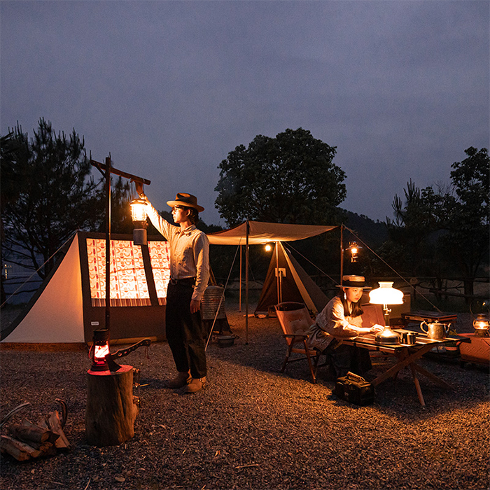 Naturehike Hammurabi テント ツールーム TC素材 煙突口付き 撥水加工 シェルター マルチ組み立て方テント 新型構造