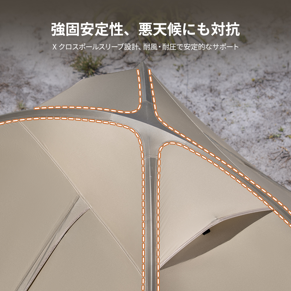 新作予約販売 Naturehike Giling PRO テント 1/2人用 軽量 アウトドア 二重層 専用グランドシート付 耐水圧3000+mm ドームテント