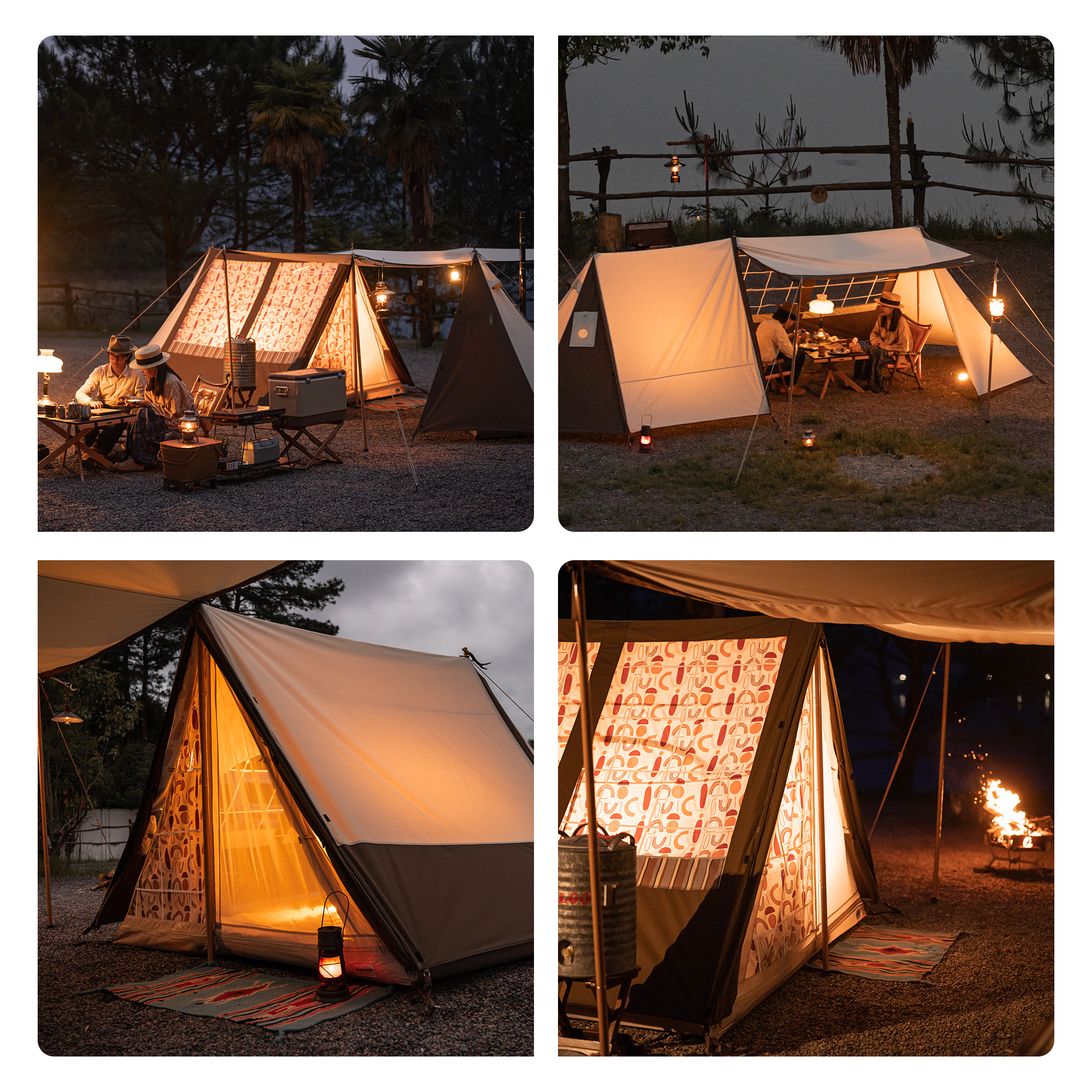 Naturehike Hammurabiテントマルチ組み立て方テント 新型構造 外観特許 変化可能 8つの構築方法