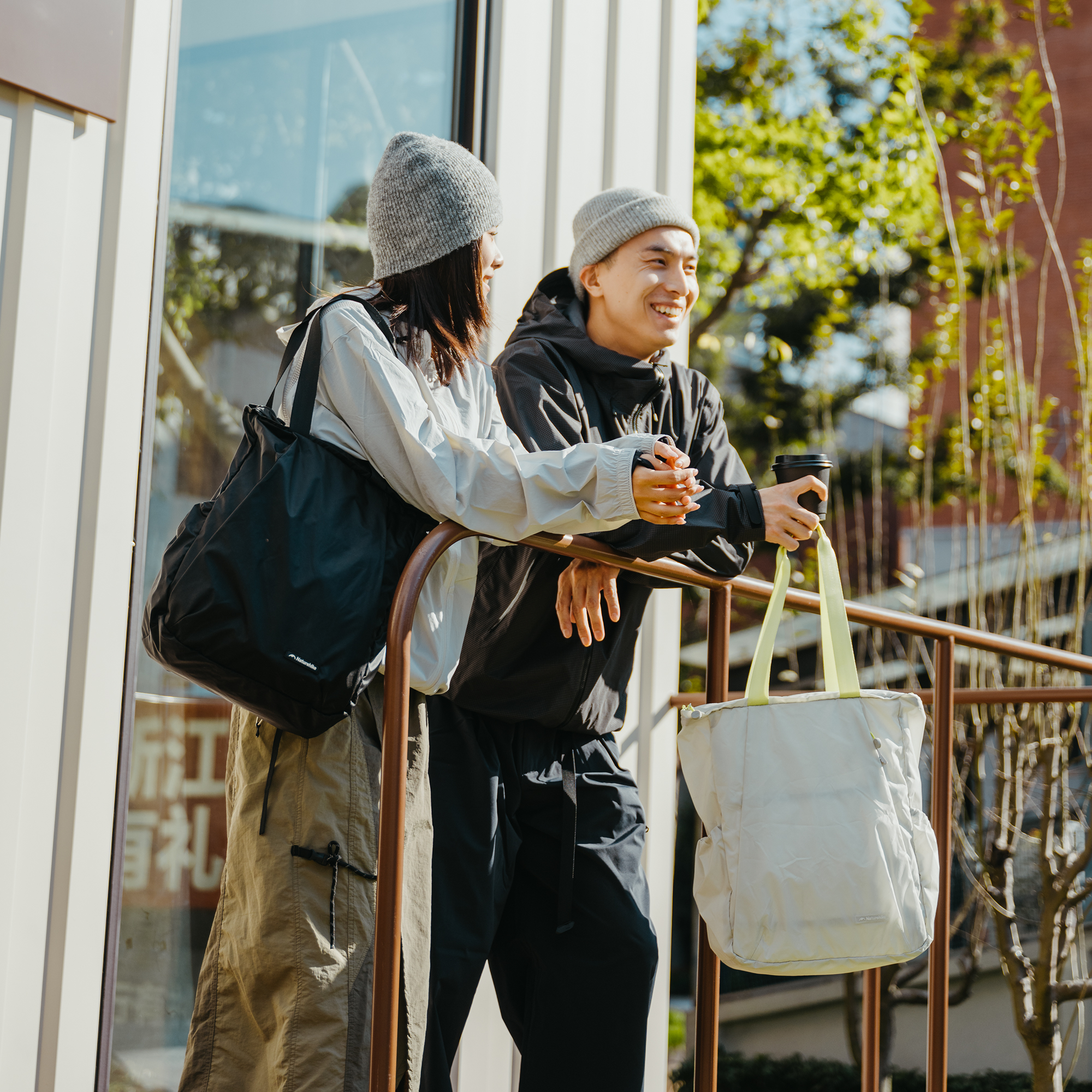 Naturehike Oxygen トートバッグ 軽量 18L エコバッグ 2way 登山リュック アタックザック 折りたたみ式 手上げ袋 撥水 アウトドア