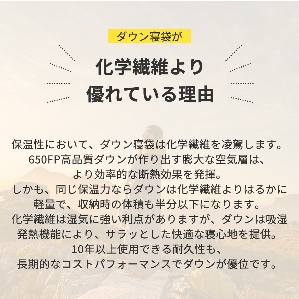 Naturehike CW400 シュラフ ダウン CW700 ダウン寝袋 650FP 封筒型 コンパクト 超軽量 春秋冬用 1人用 コンパクト ダウンシュラフ 軽量 撥水加工