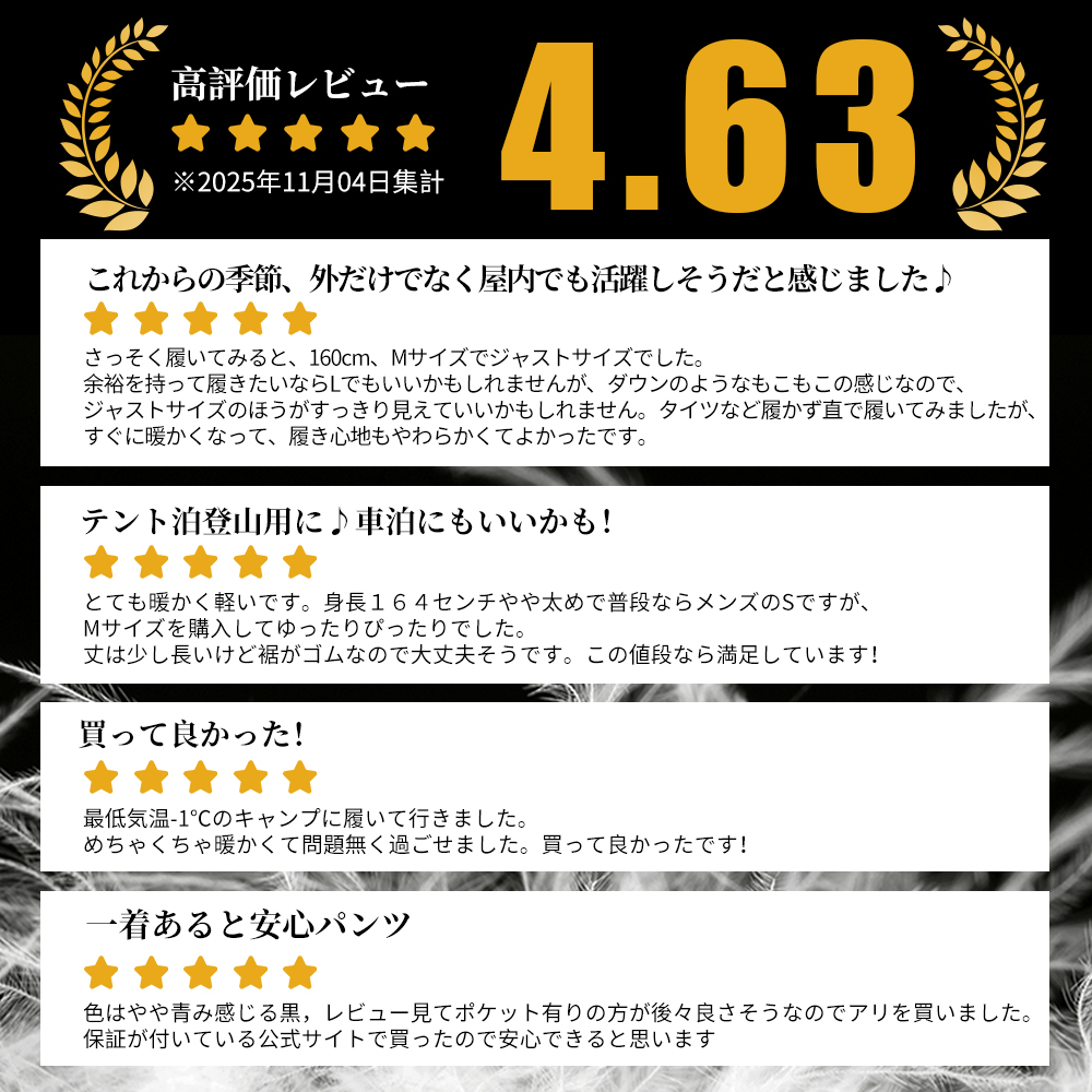 Naturehike DW90 ダウンパンツ グースダウン 防寒 暖パンツ ズボン メンズ レディス 超軽量 冬用 800FP 丸洗い 5℃～-15℃