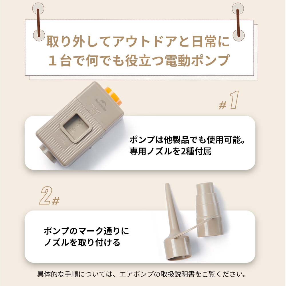 Naturehike Yugu C12 インフレーターマット 電動ポンプ内蔵 5.0高R値 極厚12cm 静か エアーマット キャンプ 電動ベッド 